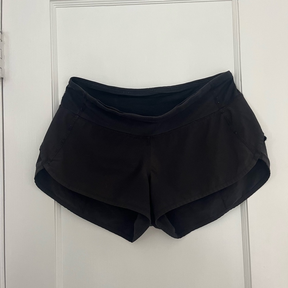 Lululemon Athletica Black Speed Up Athletic Shorts 2.5”